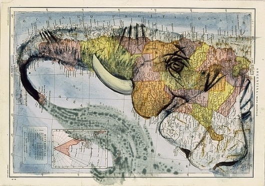 Atlas by Fernando Vicente | InspireFirst #illustration #artworks #maps