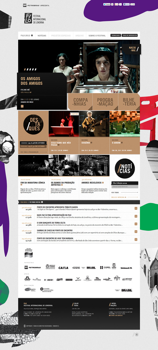 Filo Festival 2012 | Londrina on the Behance Network #web
