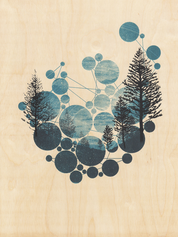 poster, circles, nature, masking