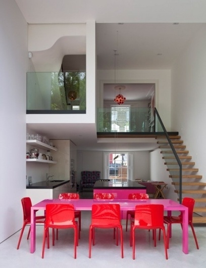 Spaces / stafford villas, london by david mikhail architects. that dinning room set is everything this space needed. #interiors