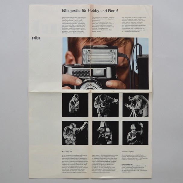 Braun Blitzgeräte für Hobby und Beruf Wolfgang Scheitel 1960 via www.dasprogramm.org