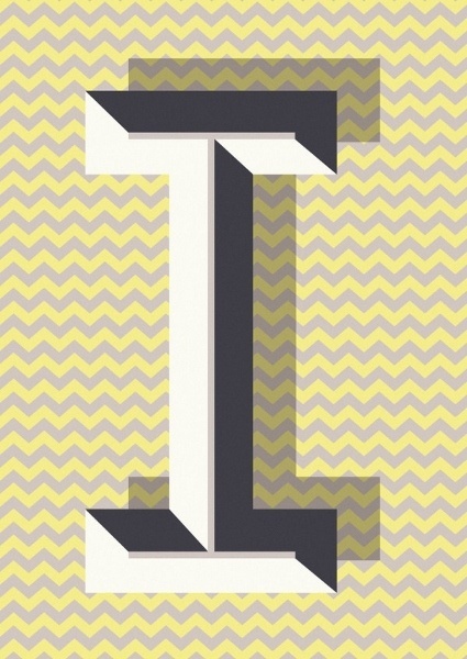 Elegant, Geometric Typography Posters From A Z DesignTAXI.com #type #design #lettering #typography