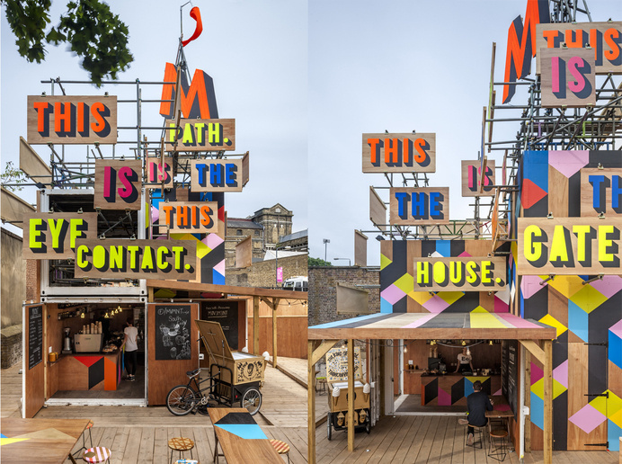 Movement cafe, Tweet Building, Greenwich | studio myerscough | +44 (0)20 7729 2760 #signage