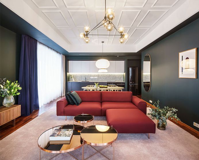 Apartment in Bucharest by Bogdan Ciocodeica Mix Vintage Furniture with Modern