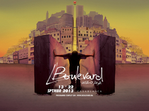 A'ZERO STUDIO / L'BOULEVARD #illustration #casablanca #poster #typography