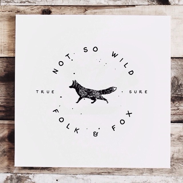 Not so wild #wild #lettering #folk #fox #wood #type #typography