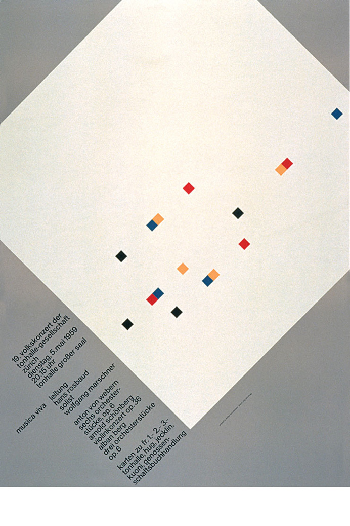 Josef Müller-Brockmann MUSICA VIVA ROSBAUD 1959 SWITZERLAND [ 127CM X 90CM ] via www.blanka.co.uk