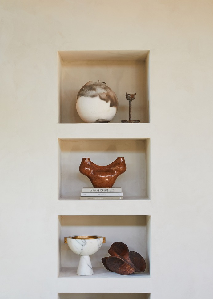 Athena Calderone revitalises her home with plaster walls and vintage finds