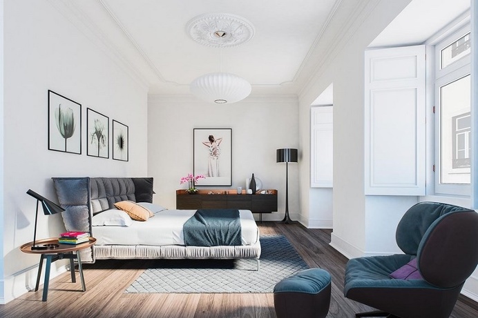 Architectural Rendering of Apartments in Lisbon / Berga and Gonzalez Architects