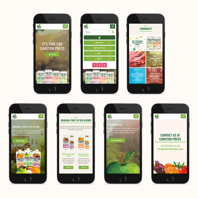 Cawston Press Website design