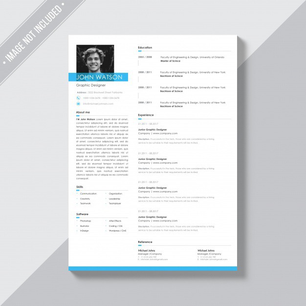White cv template with blue details Free Psd. See more inspiration related to Mockup, Business, Template, Blue, Resume, Cv, Web, Website, Cv template, White, Mock up, Job, Document, Psd, Curriculum vitae, Templates, Website template, Page, Interview, Curriculum, Resume template, Mockups, Up, Experience, Web template, Employment, Realistic, Real, Web templates, Details, Employer, Mock ups, Mock, Paperwork, Psd mockup, Ups and Vitae on Freepik.