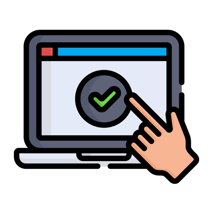 See more icon inspiration related to screen, laptop, hands and gestures, elections, checking, hand, check, technology and computer on Flaticon.