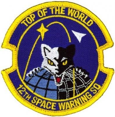 TOP OF THE WORLD 12TH SPACE WARNING SQUADRON #warning #patch #space #military