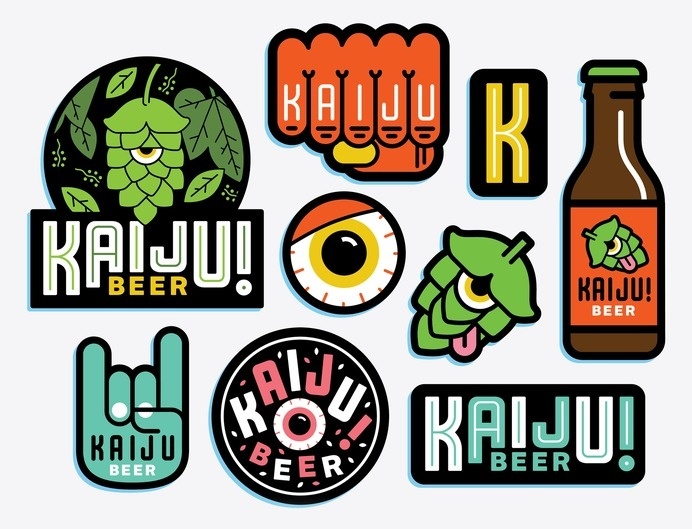 Kaiju Beer #beer #branding