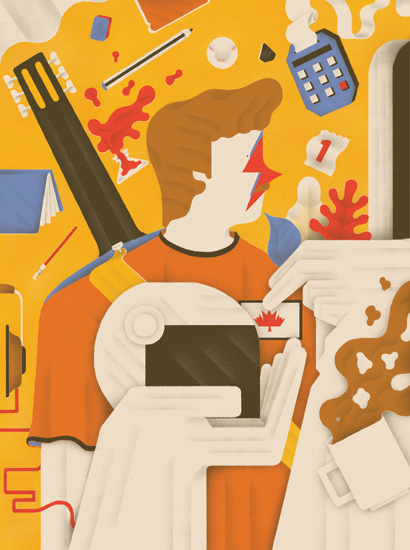 http://www.sergiomembrillas.com #flat #big #helmet #color #illustration #hands