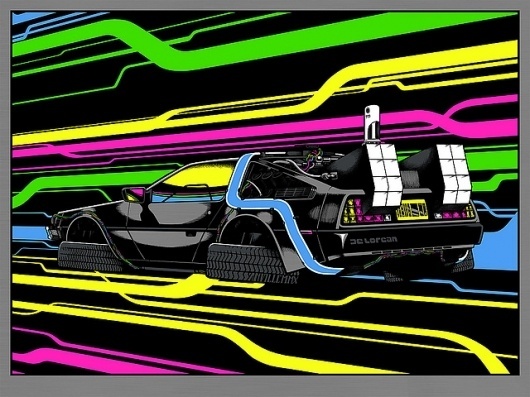 Nakatomi Inc - Creebobby Tuesdays! Splitsville! #capacitor #flux #back #80s #delorean #future #awesome #neon