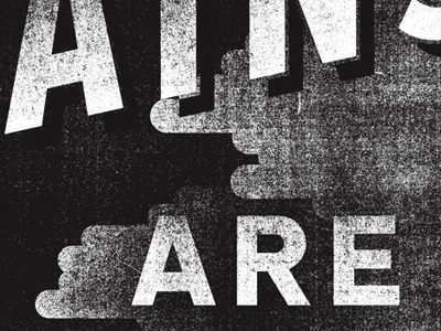 Dribbble - THE MOUNTAINS ARE CALLING by Dan Cassaro #type #lettering