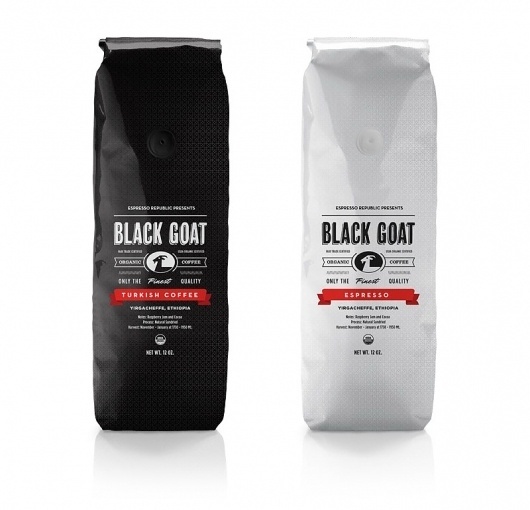 Looks like good Identity by Salih Kucukaga #kucukaga #packaging #salih #black #goat #coffee