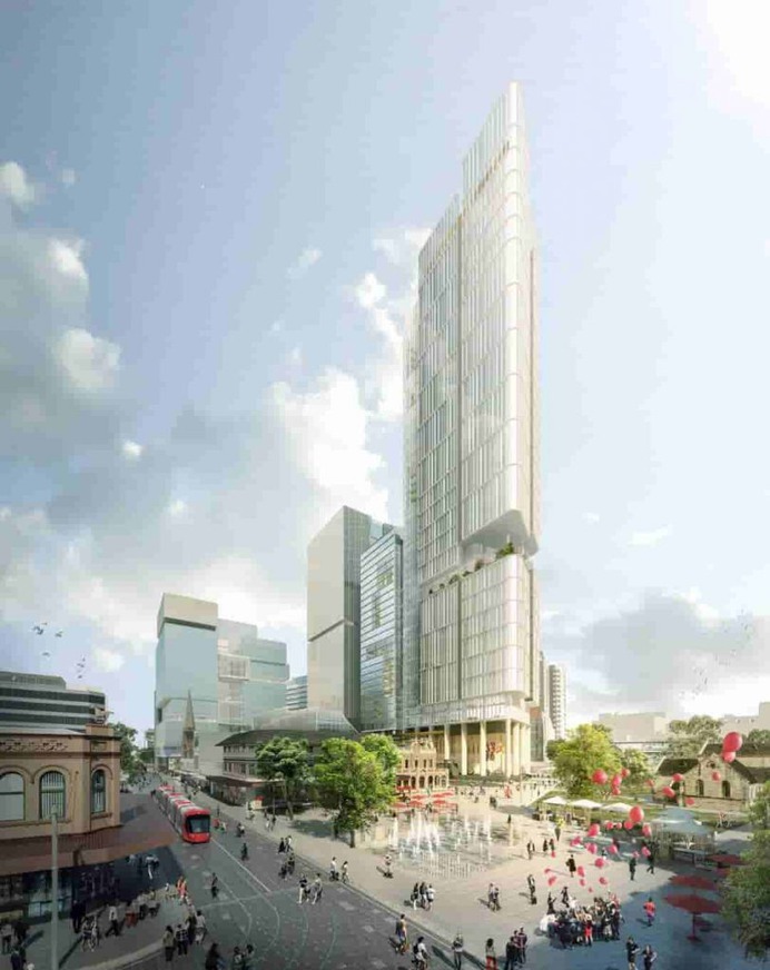 Full Render of the Parramatta Square 6 & 8 Development