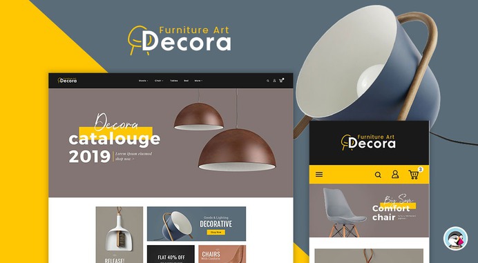 #Decora - #Furniture #Crafts & #Art Store #Prestashop #Responsive #Theme | #TemplateTrip #eCommerce #Website #Template