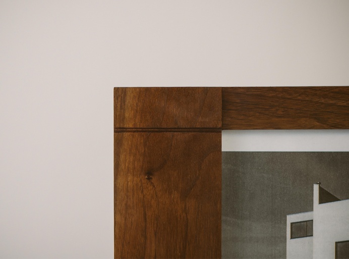 Photo Frame CBS 1114 Fly Massive Millworks #fly #massive #millworks #frame #walnut #wall #interior #modernism #wood