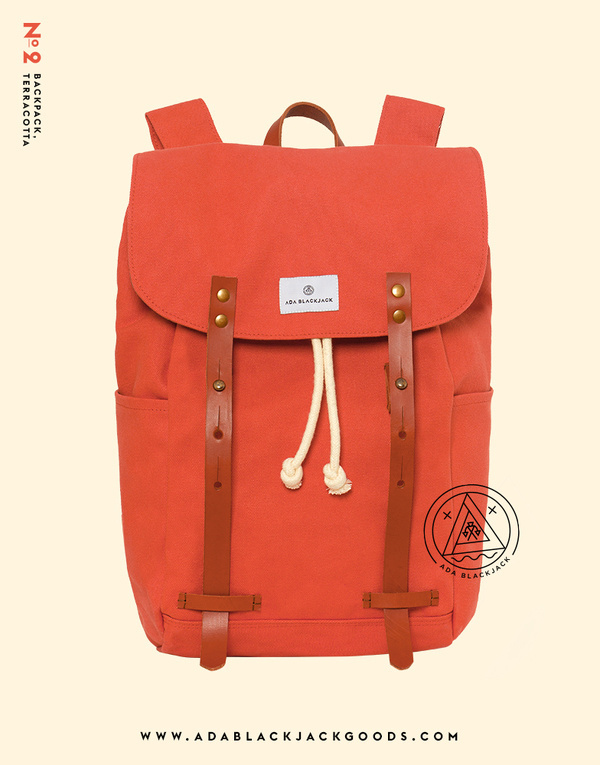 adablackjack:Our No. 2 Backpack, TerracottaAvailable at www.adablackjackgoods.com #happy