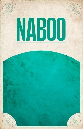 Star Wars example #177: All sizes | Naboo | Flickr - Photo Sharing! #design #wars #poster #star #minimalist