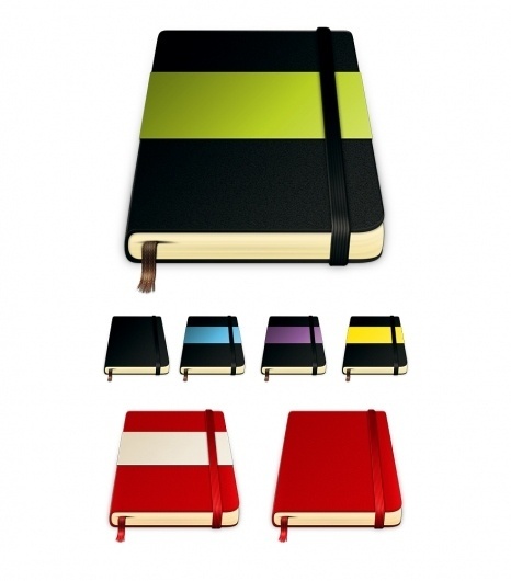 Moleskine Icons - Icon Design - Creattica #icon #branding