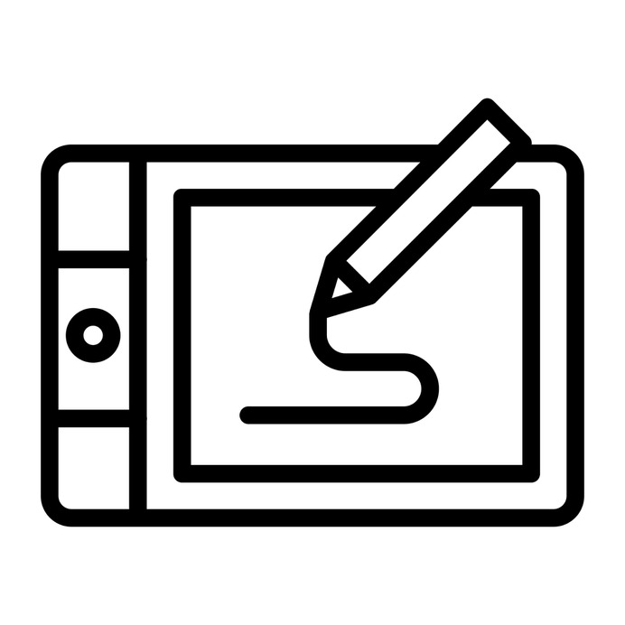 See more icon inspiration related to wacom, graphic tablet, art and design, graphic design, electronics, electronic, device, pencil, tablet, interface, graphic, technology and computer on Flaticon.