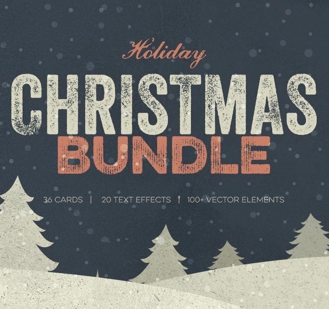 Mini Xmas Bundle #christmas #holidays #typography