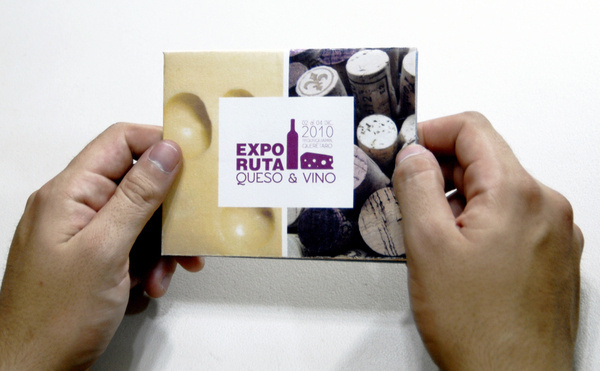Brochure / Folleto: Queso y vino #cheese #wine #promotion #editorial #brochure