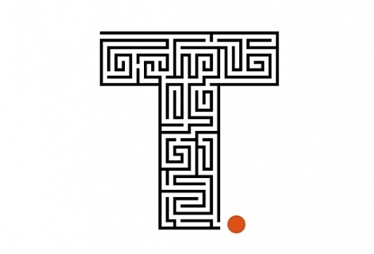 Creative Review - A path out of the maze #type #letter #maze #logo