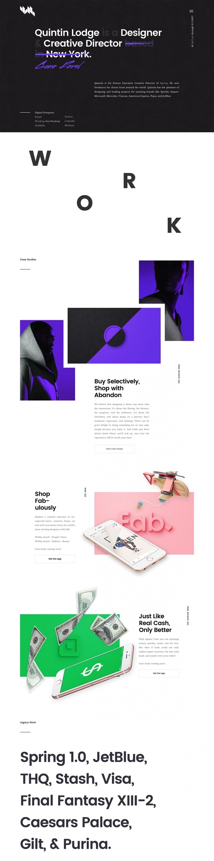 Quintin Lodge - Mindsparkle Mag - Quintin is the former Executive Creative Director of Spring. He now freelances for clients from around the