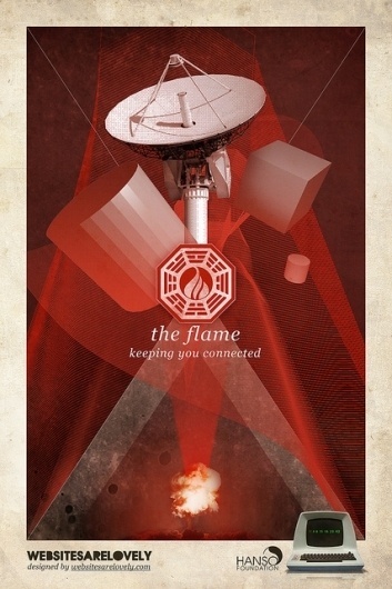 The Flame | Flickr: Intercambio de fotos #movie #design #graphic #hanso #initiative #dharma #vintage #poster #collage #lost