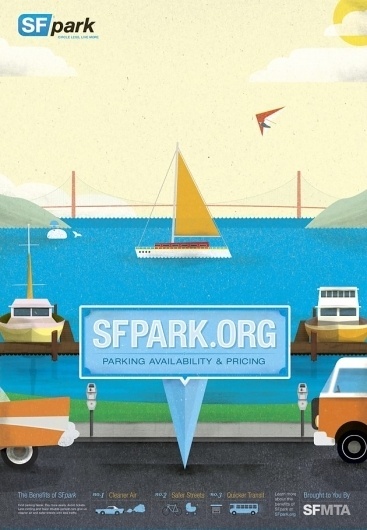 The Black Harbor || SFpark #francisco #illustration #san #poster