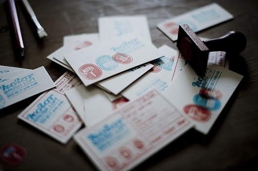 kolor on the Behance Network #stamp #design #graphic #brand #logo #cards