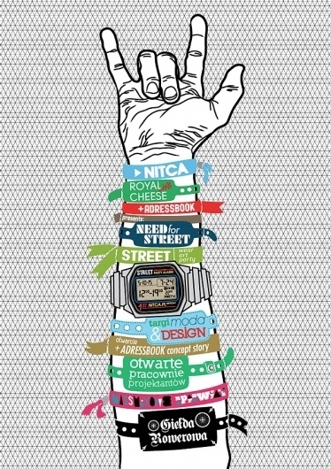 Posters on the Behance Network #rockroll #watch #hipster #handmade #art #street #music #hand