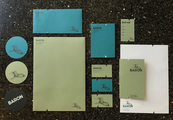 Baron restaurant identity - Mindsparkle Mag 1 / One over brand design studio designed Baron restaurant identity. #logo #packaging #identity #branding #design #color #photography #graphic #design #gallery #blog #project #mindsparkle #mag #beautiful #portfolio #designer