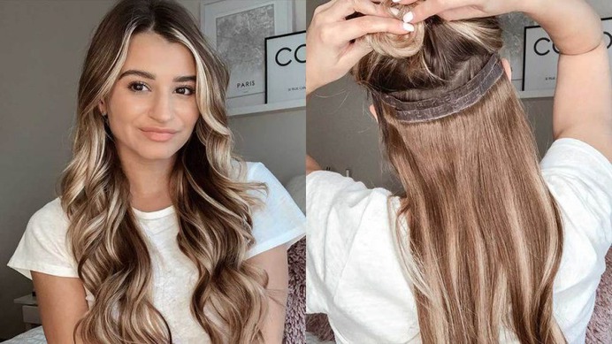 Use clip-in hair extensions
