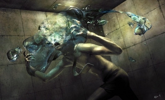 Ryohei Hase Illustrations | Best Bookmarks #mind #ryohei #hase #water
