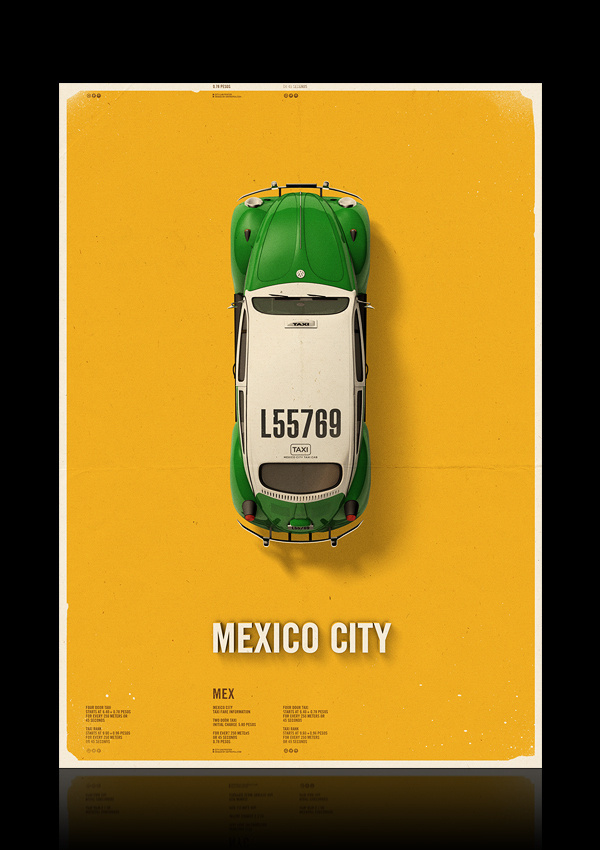Citycab poster on Behance #yellow #cab #taxi