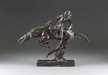 BRUNO ZACH 1891 Zhitomir/ Ukraine - 1945 Vienna, Indian on galloping horse