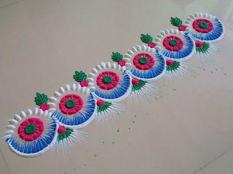 Very beautiful and unique rangoli design