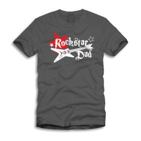Rockstar dad shirt, mens guitar graphic tshirt - gifts for father to be