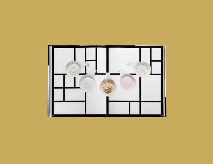 Molecular Gastronomy Identity - Mindsparkle Mag [explicit] created the Molecular Gastronomy publication together with Na/No Restaurant, for which a plexiglass case, a map of ingredients (textures), and a piece of cloth was also produced. #logo #packaging #identity #branding #design #color #photography #graphic #design #gallery #blog #project #mindsparkle #mag #beautiful #portfolio #designer