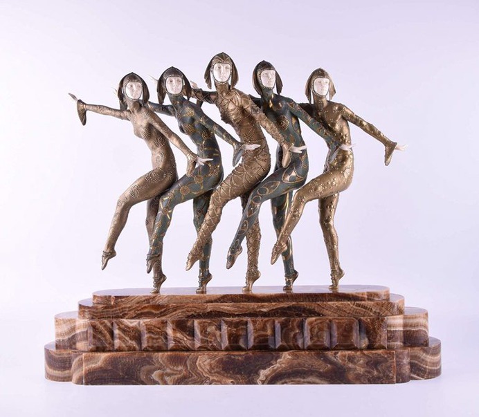 Chiparus Les Girl Sculpture
