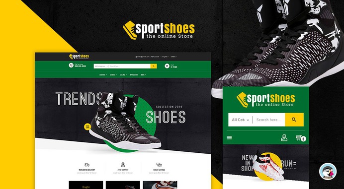 #Sports #Shoes & #Footwear - #Prestashop #Responsive #Theme | #TemplateTrip #eCommerce #Website #Design #Template