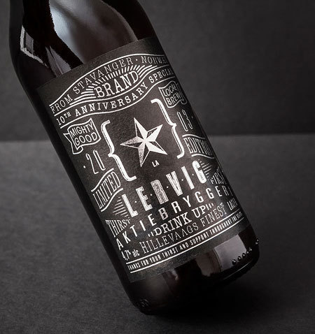 Lervig 10th Anniversary #packaging #beer #label #bottle