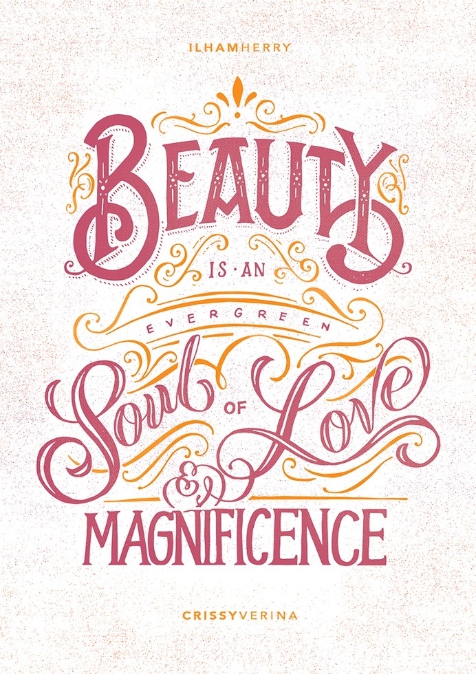 Beauty by Ilham Herry #lettering #hand #typography