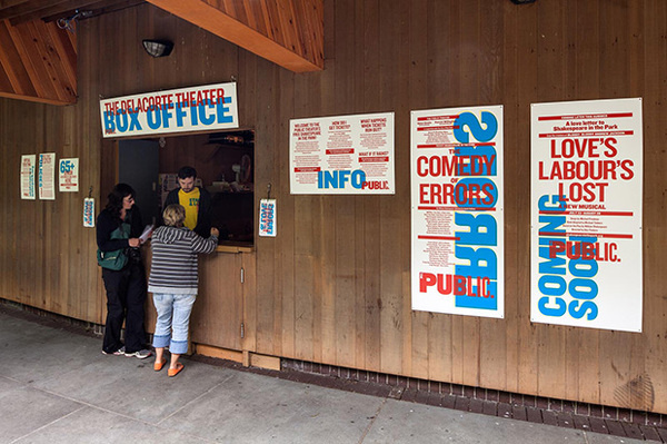 Signage at the Delacorte. #scher #paula #design #graphic #typography